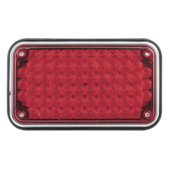 Luz de Advertencia de 6X4", Color Rojo, Ideal para Ambulancias