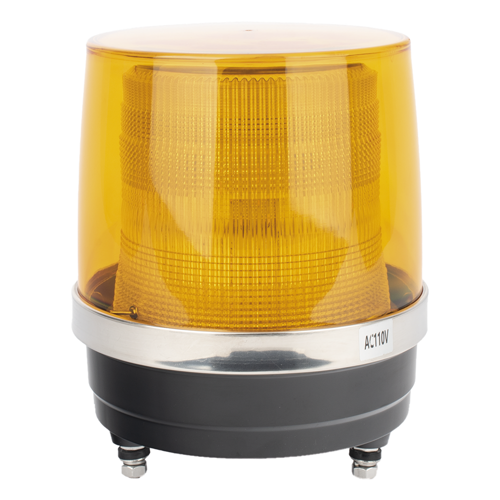 Burbuja Brillante de Larga Vida Útil, Con 150 LEDs, Color Ambar, Domo Ambar, 110 Vca