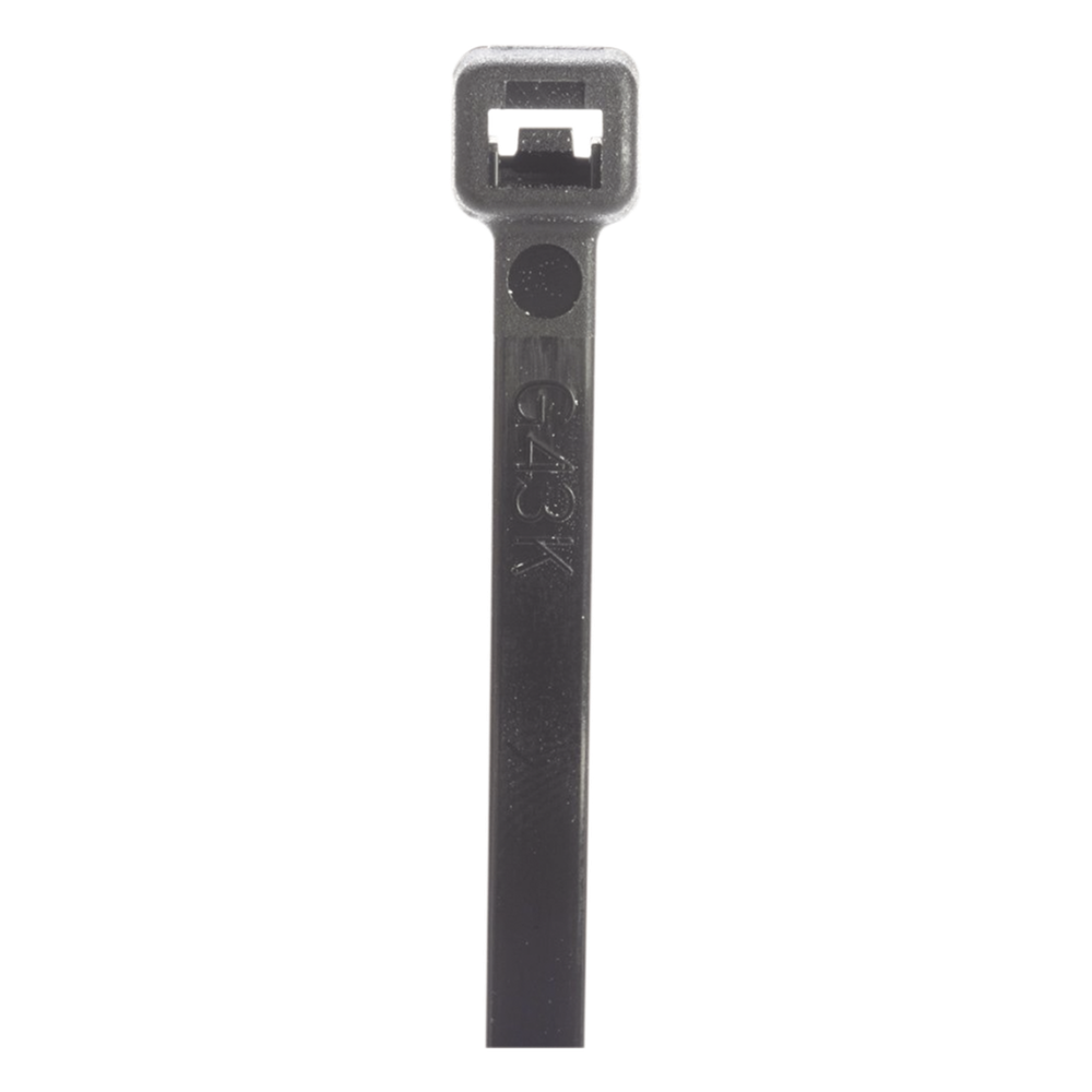 Cincho de Nylon 6.6 StrongHold™, 533mm largo x 7.6mm ancho, Color Negro Exterior, Resistente a Rayos UV, Paquete de 100pz
