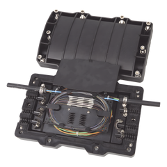 Caja de Distribución de Fibra Óptica Horizontal, hasta 48 Empalmes, Exterior IP68
