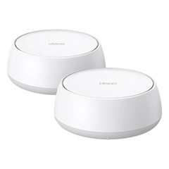 KIT 2 Routers Inalámbrico MESH Interior para Hogar / Doble Banda Wi-Fi 7 BE3600 Mbps / 2 Puerto 2.5 Gigabit WAN/LAN / 4 Antenas Internas / Operación Multi-Link MLO / Administración Mediante la App Deco (iOS, Android) / HomeShield