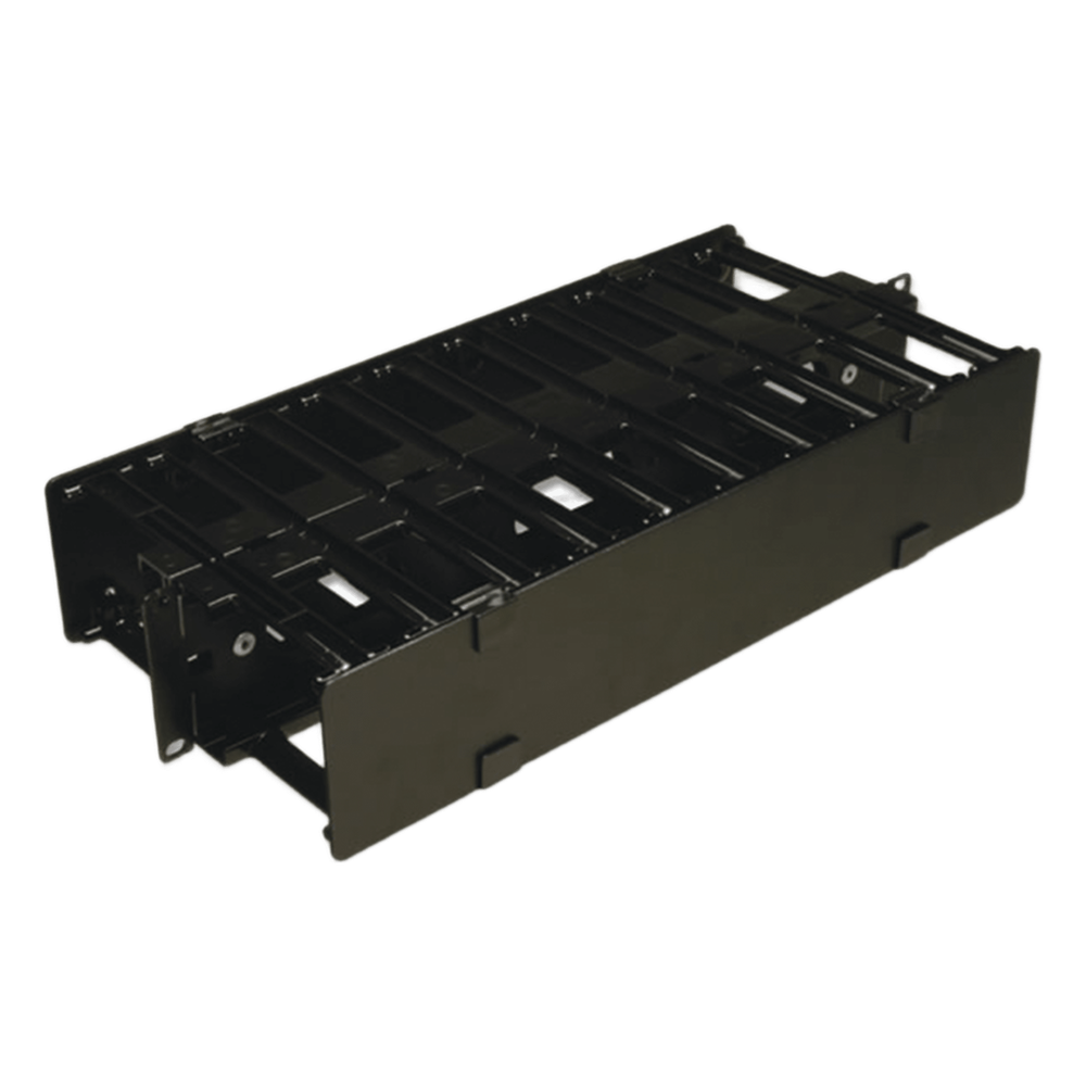 Organizador de Cable Horizontal RouteIT, Doble, Para Rack de 19in, 4in de profundidad, 2UR