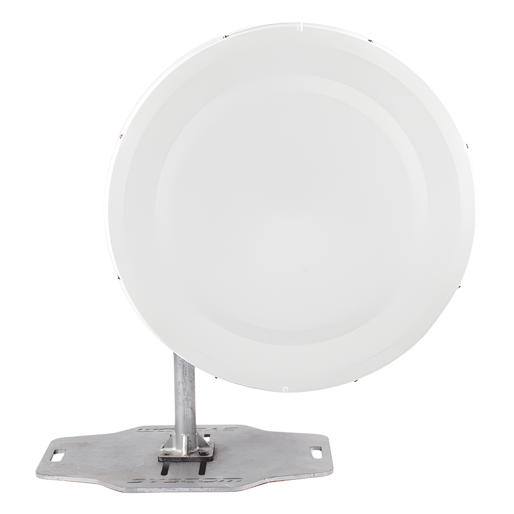 Antena Direccional de Alto Rendimiento/ Parábola profunda para mayor aislamiento al ruido/ Conector guía de onda para radio C5X, B5X, C6X, y B6X / 3 ft / 4.9 a 6.4 GHz / Ganancia de 32 dBi / Soporte de acero inoxidable / Incluye montaje.