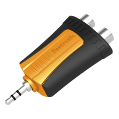 Conector Estéreo | 3.5 mm - 2 x conector Hembra RCA | Adaptador de Carcasa de Plástico