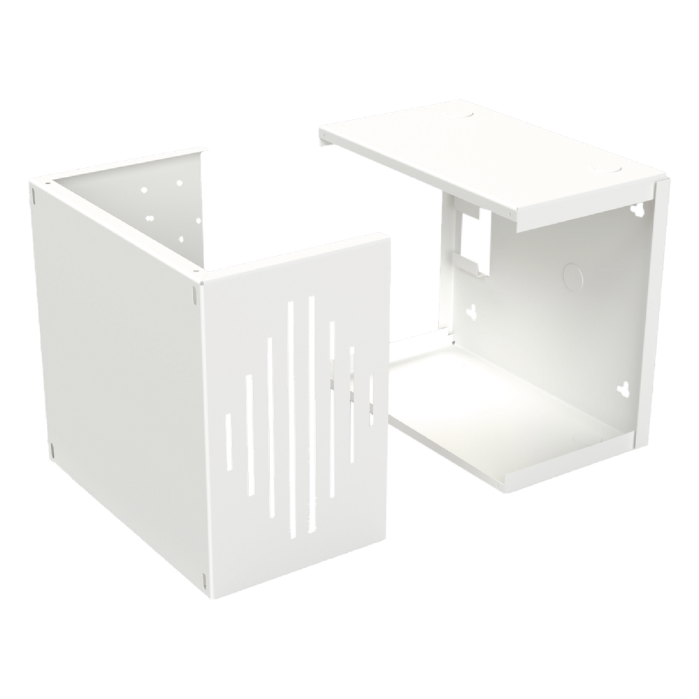 Gabinete para Resguardo de Sirena de 30 W (SF581A o SF581L No incluida), Preparación para Tamper (No incluido).