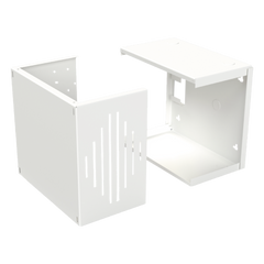 Gabinete para Resguardo de Sirena de 30 W (SF581A o SF581L No incluida), Preparación para Tamper (No incluido).