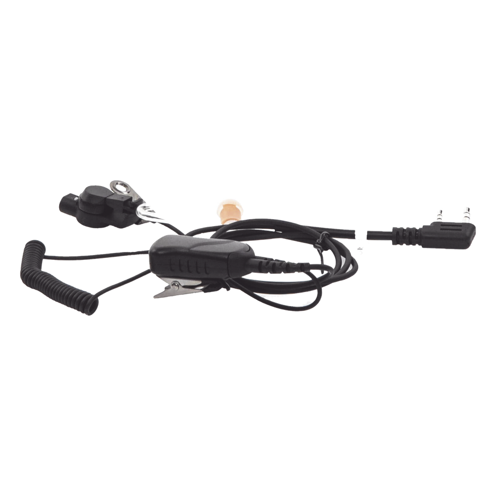 MICRÓFONO DE SOLAPA CON AUDÍFONO DISCRETO P/ KENWOOD Serie G/ 3230/ 2102G/ 2202L/ 2212L/ 2170/ 2360/ 2302/ 2312/ 2000/ 2402/ NX220/ NX240/ TKD240.