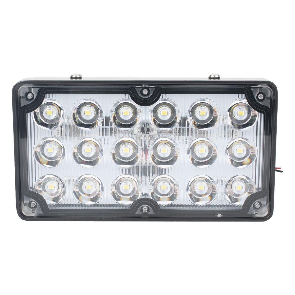 Luz de Escena de 6X3", Color Claro, Ideal para Ambulancias y Vehiculos de Trabajo