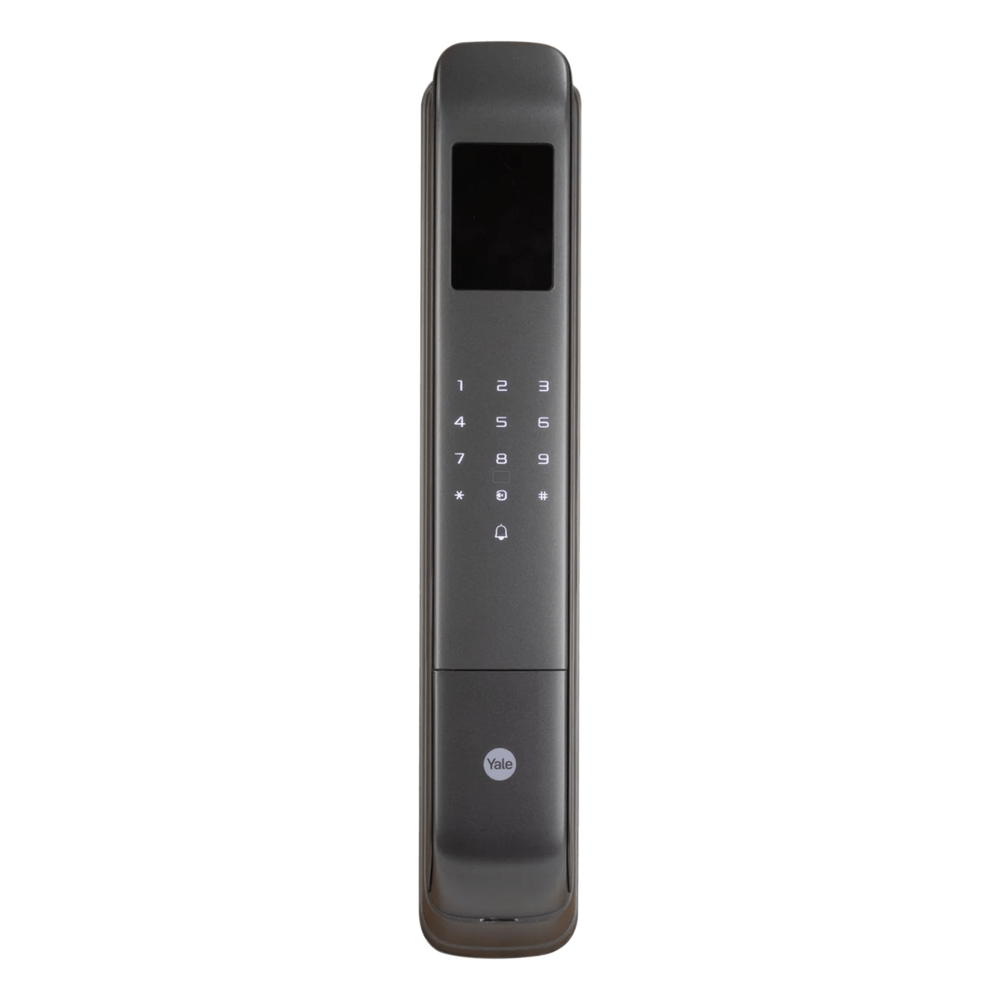 Cerradura Digital Cornelius / Reconocimiento Facial 3D / Sensor de Huella con IA / Capacidad de 100 Huellas, 20 Face ID, 100 Tarjetas MIFARE / Doble Verificación / Bloqueo Automático / Modo Niños / IP54 / Aleación de Aluminio