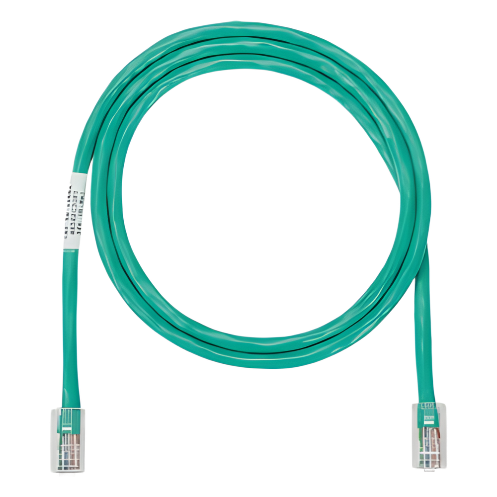 Cable de Parcheo UTP Categoría 5e, con Plug Modular en Cada Extremo - 4.3 Metros (14.11 Pies) - Verde