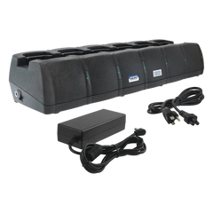 Multicargador de 6 cavidades para radios Icom IC-F3003, IC-4003 para baterías Ni-Mh  BP264 o genéricas.