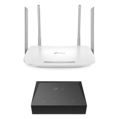 Kit de ONU Gigabit XZ000G3 con Router Router Inalámbrico ISP doble banda AC, Hasta 1167 Mbps, 4 antenas externas omnidireccional, Puertos Gigabit