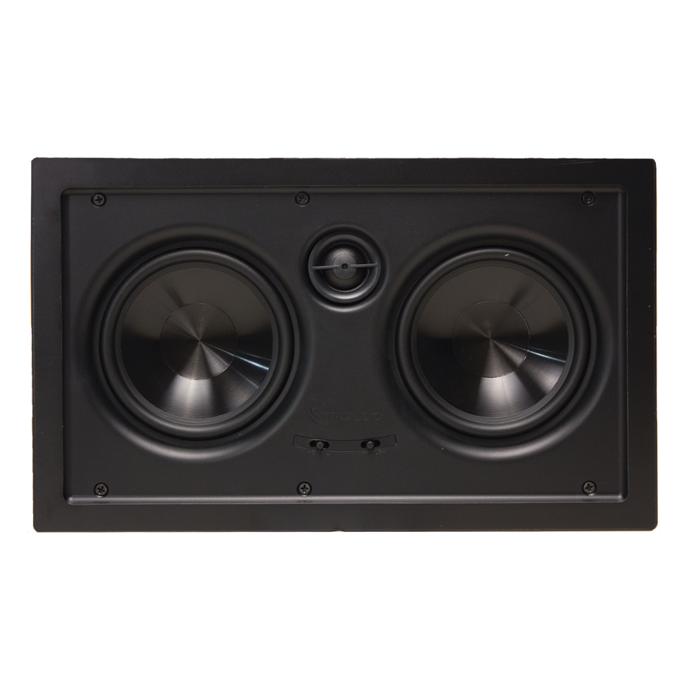 altavoces de montaje en la pared | woofers dobles de 5in | tweeter de 1in | 100W | 8ohms