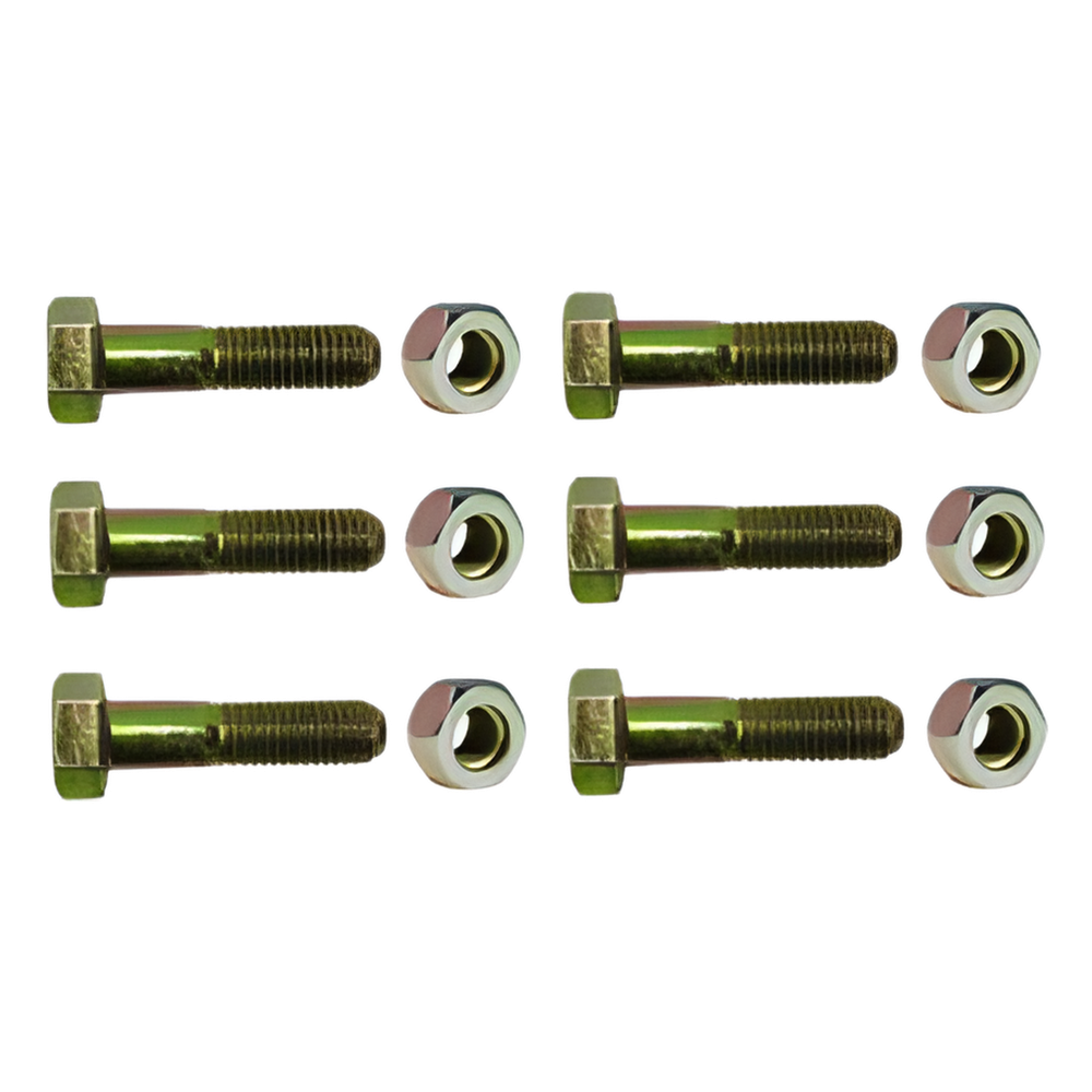 Paquete de 6 tornillos grado 5 y tuercas tropicalizadas 1/4 x 1-1/4". Para STZ30/SCZ30/SCZ30P.