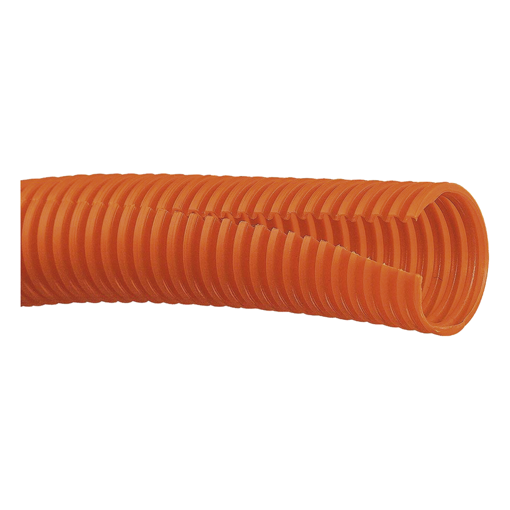 Tubo Corrugado Abierto para Protección de Cables, 1in (25.4 mm) de Diámetro, 30.5 m de Largo, Color Naranja