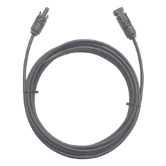 Cable Fotovoltaico / 1 metro / Color Negro / Calibre 10 AWG / Terminal MC4-Macho y Hembra en  ambos extremos