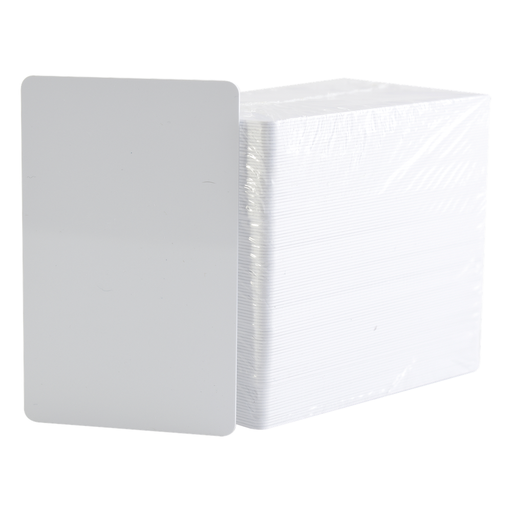 Paquete de 500 Tarjetas UltraCard 10 milesimas Grosor/ Adhesivas/ Imprimibles por un sólo lado / Para pegar sobre tarjetas/ CR80