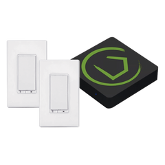 KIT HUB Controlador inteligente para dispositivos Zwave, Zigbee, Shelly, Lutron, incluye 1 HUB / 2 Atenuadores inteligentes On/Off Zwave