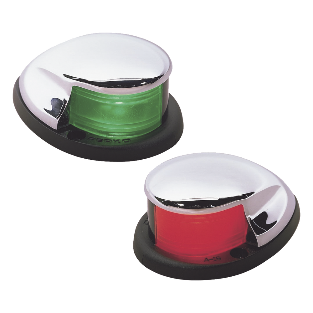 Set Luces Laterales Cromadas / USCG 2nm / <20m