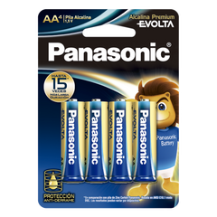 Batería Alcalina AA 1.5V EVOLTA / No recargable / Paquete 4 baterias