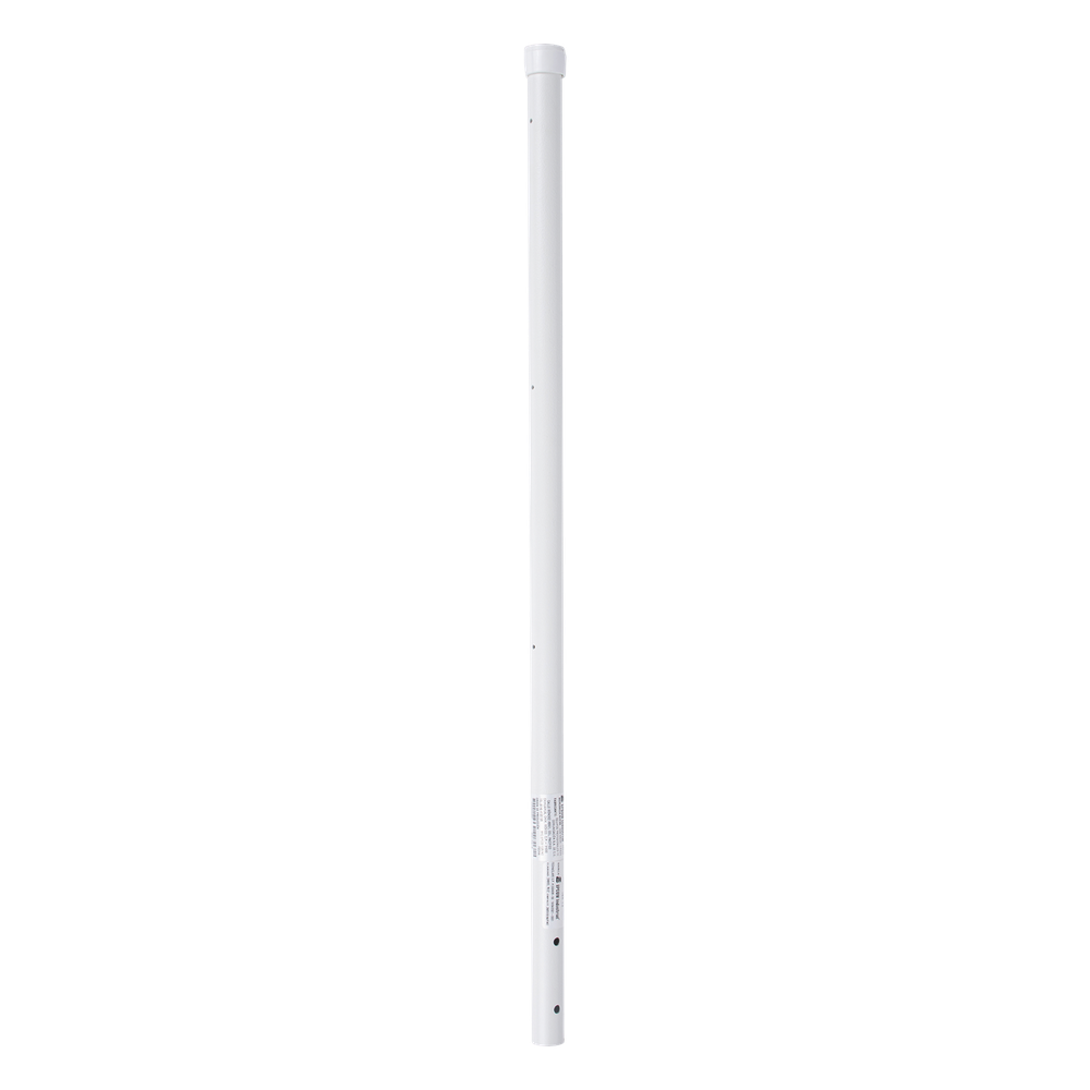 Poste de Esquina de 0.8m para Cerca Electrificada. Tubo Galvanizado cal. 18 de 1"Diam. con Tapón, ideal para 3 Aisladores.