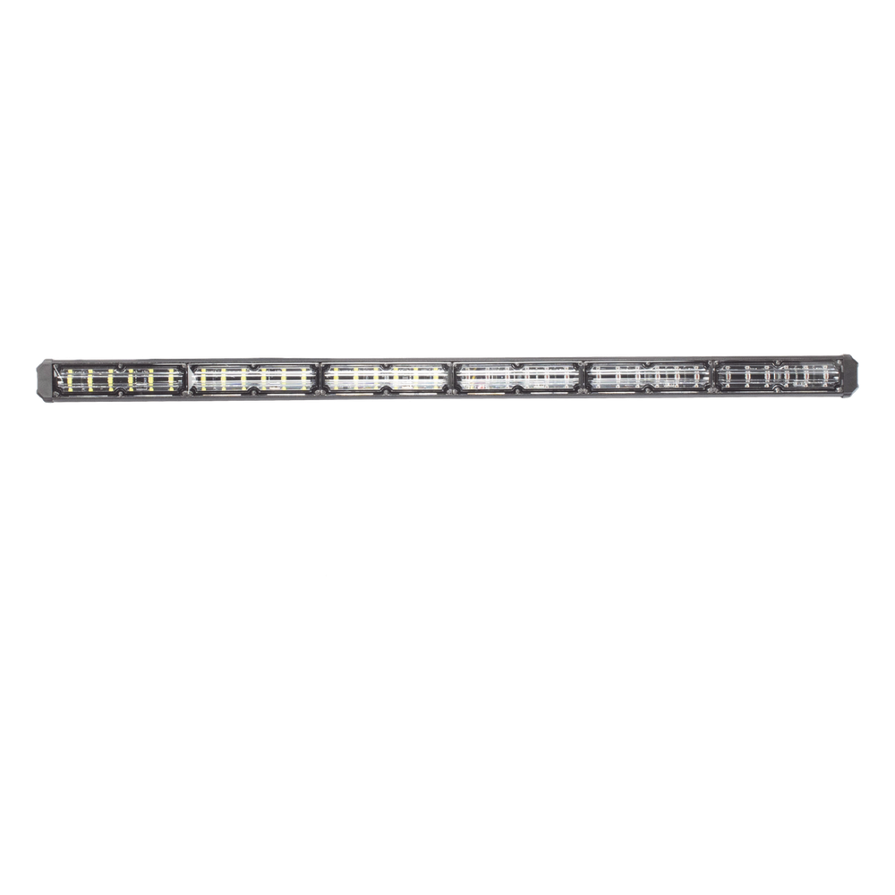 Barra de luz de advertencia de 6 Módulos de 6 LED, 30 Pulgadas, Rojo / Claro