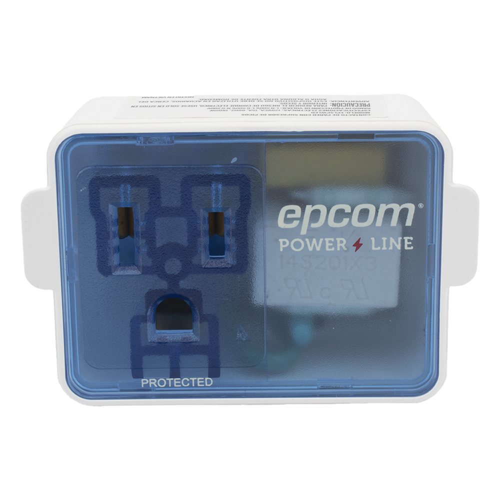 Supresor de Picos Portatil para Pared / 120 Vca / 1800 W / 540 Joules