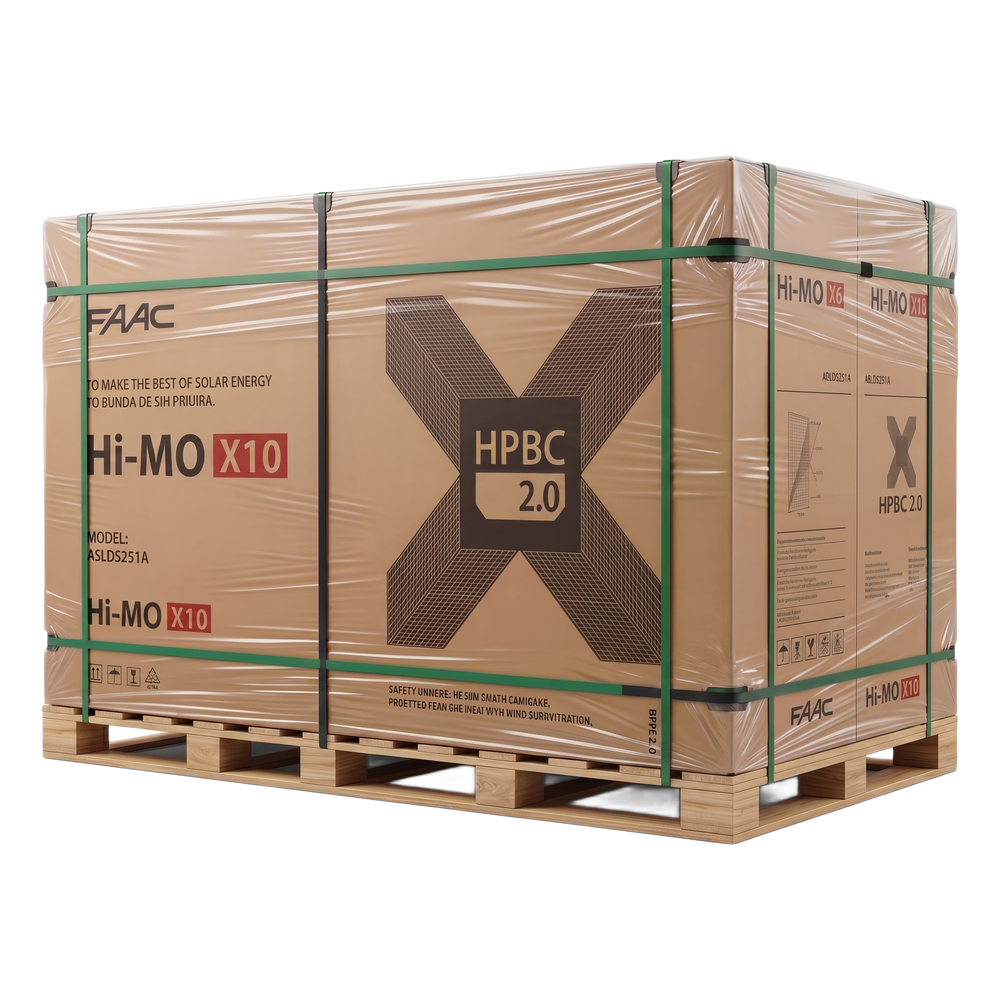 Pallet con 35 Modulo Solar LR772HVHF645M  HI-MO X10,ANDTIDUST  645 W, 53.8 Vcc, Monocristalino HPBC