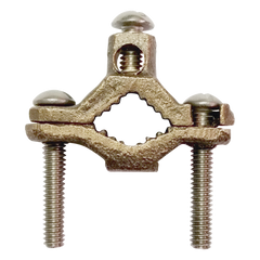 Conector Tubo a Cable / Bronce 100% / Tubo hasta 1 1/4 in / Cable 4 AWG / Aterrizaje Torres TZ / Sin Soldadura