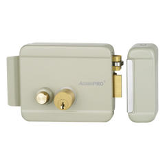 Cerradura Eléctrica con Botón de Salida/ Incluye Llave  / Exterior / Derecha