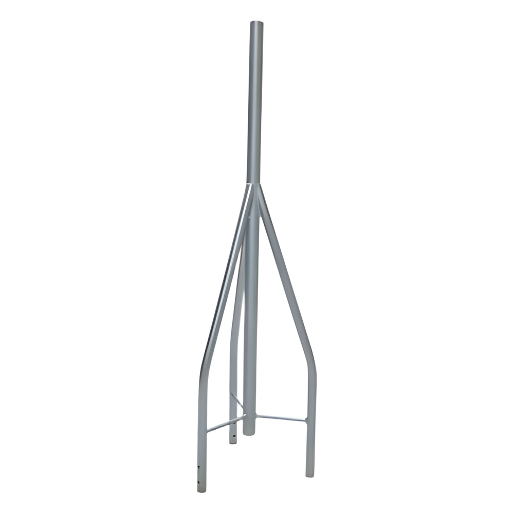 Tramo de remate / copete, tubo industrial 1 1/4" con tubo central 1 7/8", galvanizado por electrólisis