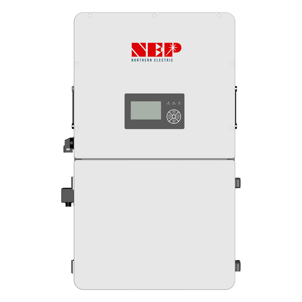 Inversor Híbrido / 12 kW / 3 MPPT / 18000 W PV / 48 V Batería / 120-600 V PV / 250 A Batería / 200 A AC / Eficiencia 97.5% / NEMA 4X / Comunicación Wi-Fi / LCD Táctil / Garantía 10 años