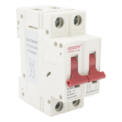 Protección Térmica/ Interruptor 2P, 40 A,  Corriente Directa  800 Vcc para Aplicación Fotovoltaica Montaje Riel DIN