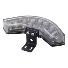 Luz Auxiliar Esquinera de 9 LED, Ambar, Lente Transparente, SAE