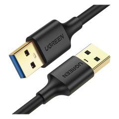 Cable USB-A 3.0 a  USB-A 3.0 / 3 Metros / Macho a Macho / Conector Niquelado / Núcleo de Cobre Estañado / Blindaje Múltiple / Velocidad 5Gbps / No Requiere Controlador / Compatible con USB 2.0 Y USB 1.1