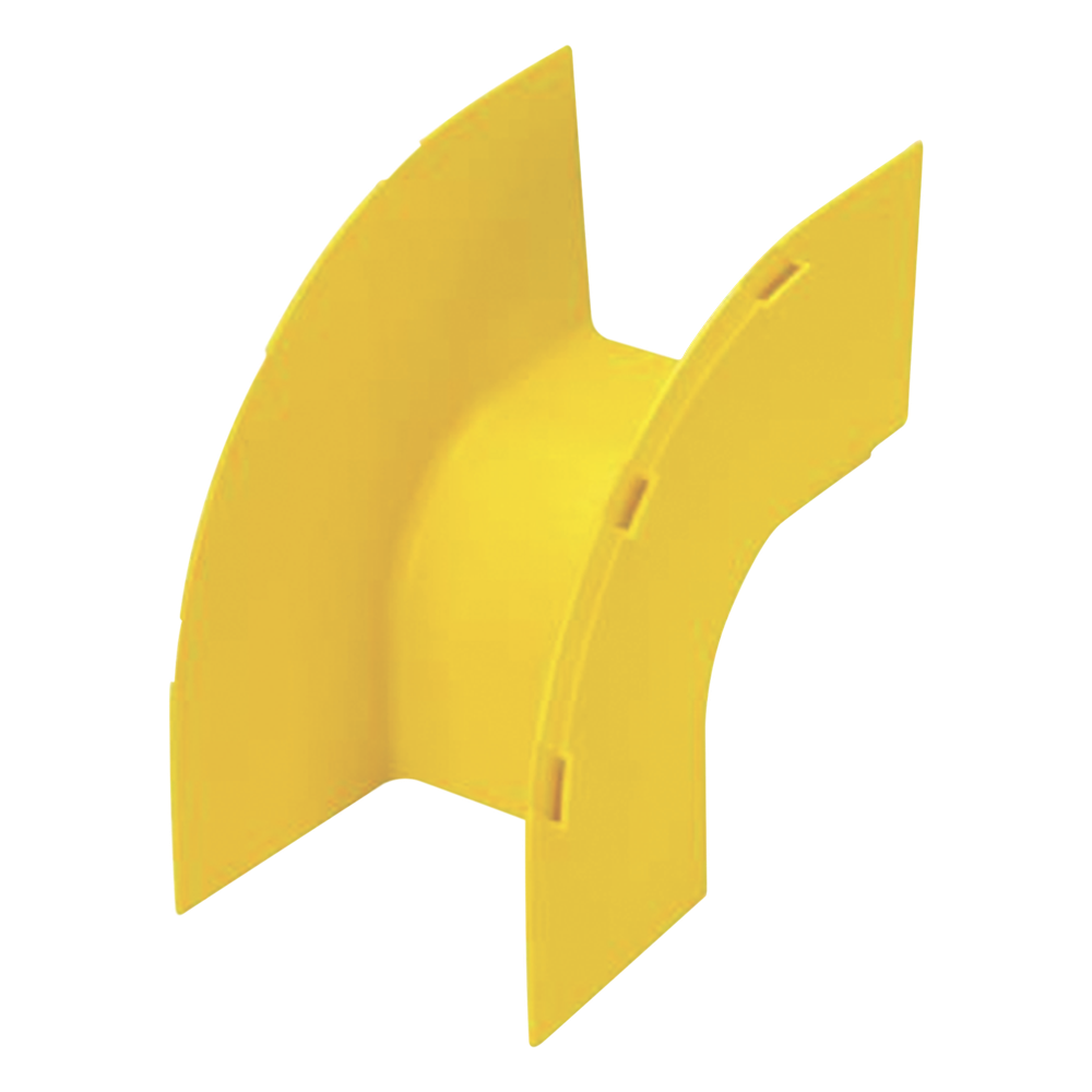Bajada Vertical Exterior de 90º, Para uso con Canaletas 4X4 FiberRunner™, Color Amarillo