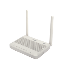 ONU GPON WiFi 6, (2.4/5 GHz), 2 Antenas de 5 dBi, Compatible con OLT de Terceros, 4 puertos Gigabit + 1 POTS + 2 USB, conector SC/UPC