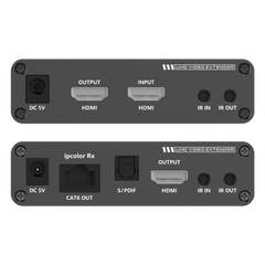 Kit Extensor HDMI hasta 700 metros con Conexión en Cascada / 4K @ 60 Hz/ 70 metros PTP con Cat 6, 6a y 7 / IPCOLOR / CERO LATENCIA / SIN COMPRIMIR / Salida Loop / IR bidireccional / Puerto S/PDIF / Soporta ARC / Soporta 10 TT-676-Rx.