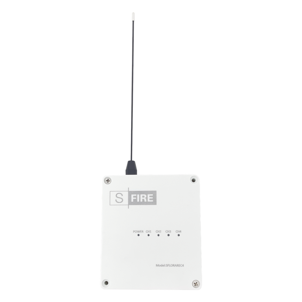 Receptor inalámbrico / 2500 metros de cobertura / 4 salidas de relevador tipo C