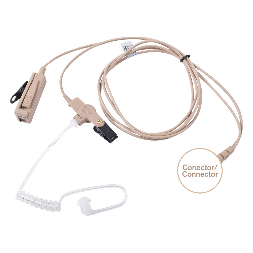 Kit de Micrófono-Audífono profesional de 2 cables Motorola MOTOTRBO: APX1000-8000 XPR6100-6550, MTP850S,MTP6550/6750