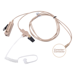 Kit de Micrófono-Audífono profesional de 2 cables Motorola MOTOTRBO: APX1000-8000 XPR6100-6550, MTP850S,MTP6550/6750