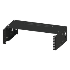 Rack Abierto de montaje en Pared, de 19in,  Profundidad Ajustable (8" a 12") de 2.5  Unidades de rack, con Capacidad de Crecimiento.