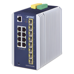 Switch Industrial Administrable Capa 3, 8 Puertos Etherrnet 10/100/1000T, 8 Puertos SFP de 1G/ 2.5G