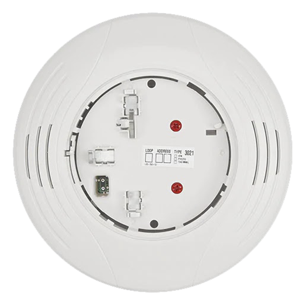 Base sonora inteligente direccionable para detector de humo, volumen y tono configurables desde el panel, color blanco