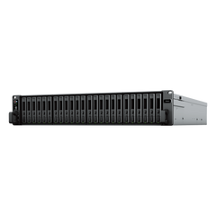 Servidor de Almacenamiento FlashStation FS3410 | 24 Bahías SSD SATA 2.5" | Intel Xeon D-1541 8 Núcleos | 16 GB RAM (Ampliable a 128 GB) | 356,500 IOPS Lectura | 129,400 IOPS Escritura | 4 Puertos 1GbE + 2 Puertos 10GbE