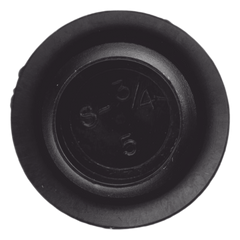 Tapón de plástico para perforación de 3/4"