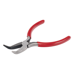 Pinza punta Curveada de 5” con Mango Forrado Plástico.