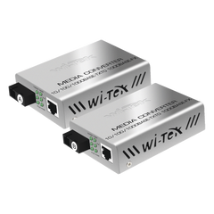 Convertidor de medios / Hasta 20 Km / 1 puerto SC/UPC 1000Mbps / 1 puerto RJ45 1000Mbps / WL: Tx 1310nm - Rx 1550nm / incluye 2 piezas A y B