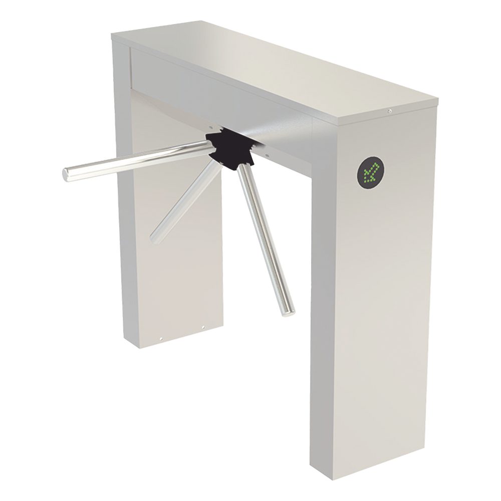 Torniquete Trípode Bidireccional de Acero Inoxidable Con Indicadores de Paso / Para Aplicaciones de Interior y Exterior Protegido / Tipo Puente