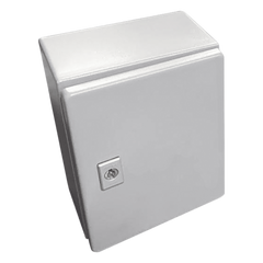 Gabinete de Acero / Nema 4 -IP 66 de 20 x 25 x 15 cm / Platina y certificado UL.